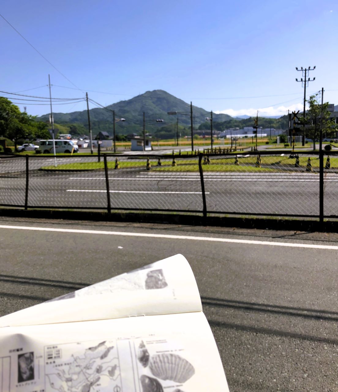 「飯田山と日奈久断層」